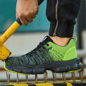 schoenen met stalen neus lichtgewicht ademende werkschoenen anti-lek sneakers anti-smash bouwplaats veiligheidsschoenen voor heren dames