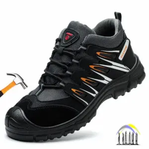 veiligheidsschoenen voor heren plastic neus geïsoleerde elektricienschoenen anti smash anti lek industriële antislip werkschoenen voor dames
