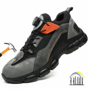 antislip veiligheidsschoenen voor heren met draaiknop, anti-lek werkschoenen met beschermende neus, werklaarzen 47, veiligheidssneakers 48
