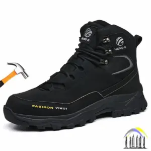 hoge veiligheidswerklaarzen met stalen neus voor heren industriële constructie lichtgewicht werksneakers anti-lek veiligheidsschoenen 48
