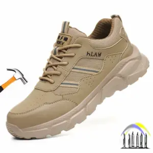 Veiligheidsschoenen met kunststof neus voor elektricien Beschermende werksneakers Lichtgewicht werkschoenen voor heren Dames Antislip veiligheidsschoenen
