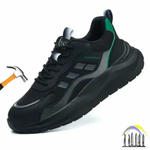 Stalen neus schoenen voor heren en dames, comfortabele, lichte werkschoenen, anti-perforatie veiligheidsschoenen, werkschoenen met bescherming.
