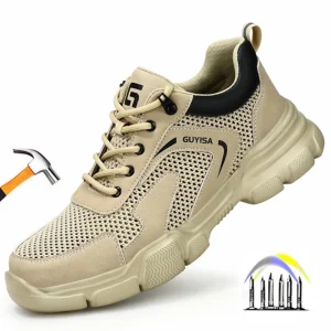 zomerwerkschoenen met bescherming ademende werkschoenen met stalen neus veiligheidswerksneakers lichtgewicht werkschoenen voor heren cadeau