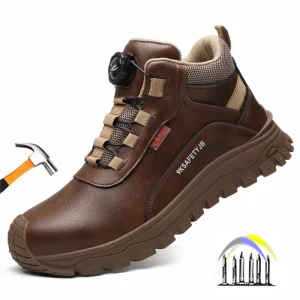waterdichte werkschoenen heren beschermende schoenen antislip lederen veiligheidsschoenen heren veiligheidsschoenen plastic teen veiligheidssneakers voor werk