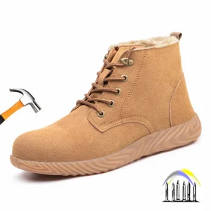 Winterlasschoenen Anti-verbranding Anti-smash veiligheidsschoenen voor heren rubberen buitenzoollaarzen beschermende werkschoenen voor de bouw