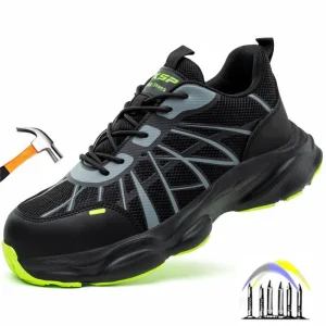 constructie lichtgewicht veiligheidsschoenen plastic neus sneakers laarzen heren zomer ademende werkschoenen industriële veiligheid tennisschoenen