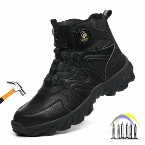 veiligheidsschoenen met draaiknop hoge werklaarzen heren schoenen met stalen neus lekbestendige beschermende onverwoestbare schoenen herenschoenen